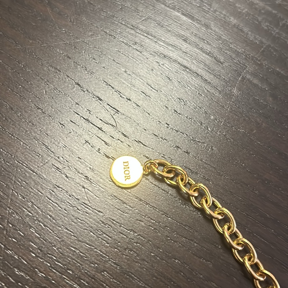 Christian Dior Daneuse Etoille CD Choker Necklace in Gold Finish - Picture 6 of 11